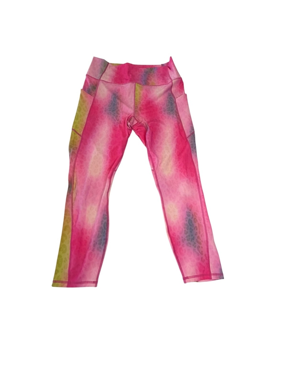 Fabletics Oasis 7/8 Leggings in Ombré Leopard Pink